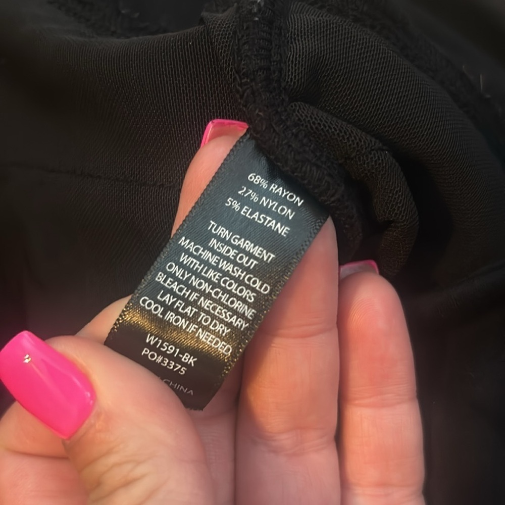 Betabrand Black Power Down Skinny Pant Legging Size Medium Petite - Picture 8 of 8